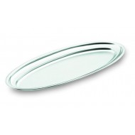 Tava, platou inox oval, servire, prezentare bufet, 40x26 cm, Lacor