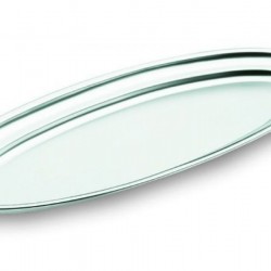 Tava, platou inox oval, servire, prezentare bufet, 40x26 cm, Lacor