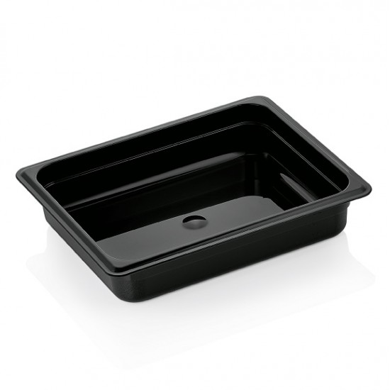 Tava policarbonat negru, GN 1/2 - 65 mm, 4 litri, VITRAline Tava policarbonat negru, GN 1/2 - 65 mm, 4 litri, VITRAline