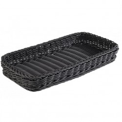 Tray polypropylene, black, 40x20xH5 cm, PROFI LINE