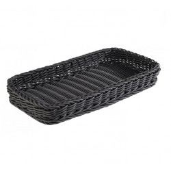 Tray polypropylene, black, 40x20xH5 cm, PROFI LINE