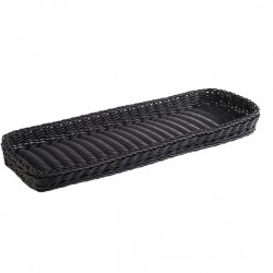 Tray, polypropylene, black, 60x20xH5 cm, PROFI LINE-