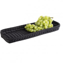 Tray, polypropylene, black, 60x20xH5 cm, PROFI LINE-