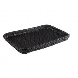 Tray, polypropylene, black, 60x40xH5 cm, PROFI LINE