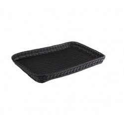 Tray, polypropylene, black, 60x40xH5 cm, PROFI LINE
