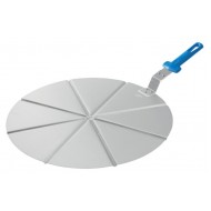 Tava portionat pizza din aluminiu cu maner - 45 cm, 8 felii