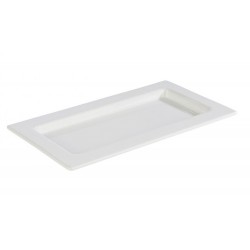 Tavă prezentare bufet, portelan, GN 1/3, 32,5x17,6x2 cm, CADRE, APS