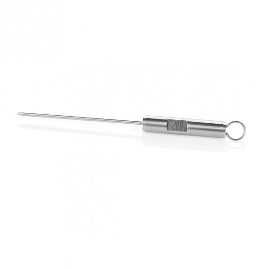 Digital cooking thermometer, stainless steel, -50°C to + 300°C