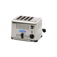 Toaster, prăjitor 4 felii de pâine, inox, profesional, 2.24 kw