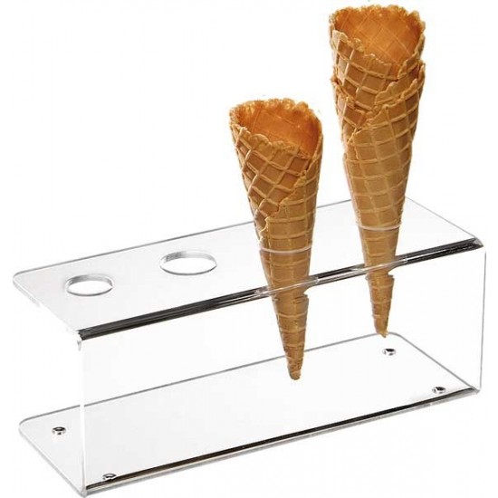 Expozor / stand pentru conuri inghetata 24.5x9.5xH9 cm Expozor / stand pentru conuri inghetata 24.5x9.5xH9 cm
