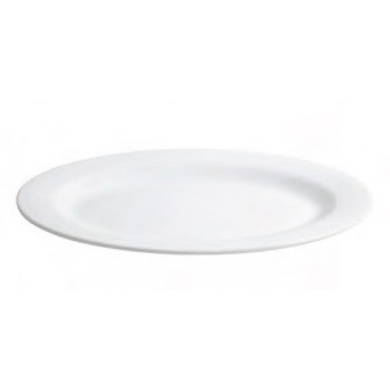 Platou oval din melamina alba, 52x36x4.5 cm