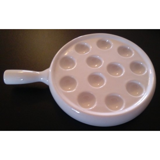 Platou servire 12 melci - portelan Platou servire 12 melci - portelan