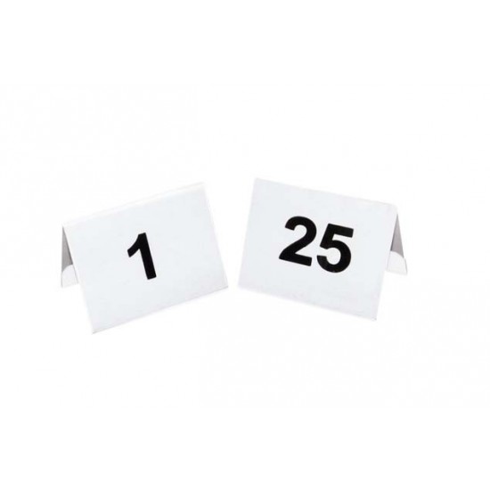 Set numere masa din plastic 1-25 Set numere masa din plastic 1-25