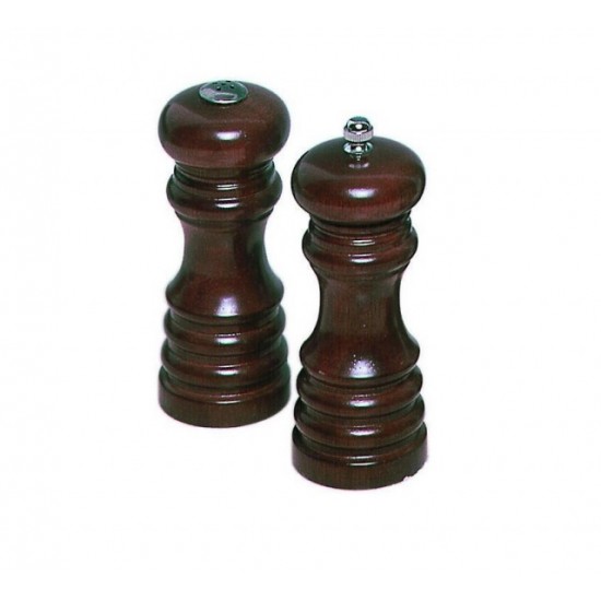 Set rasnita piper si presaratoare sare, din lemn, H=13 cm Set rasnita piper si presaratoare sare, din lemn, H=13 cm
