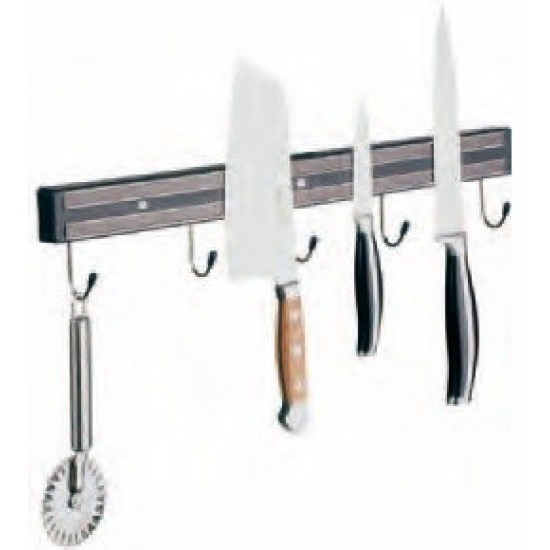 Suport magnetic / banda magnetica de perete cu carlige 60 cm Suport magnetic / banda magnetica de perete cu carlige 60 cm