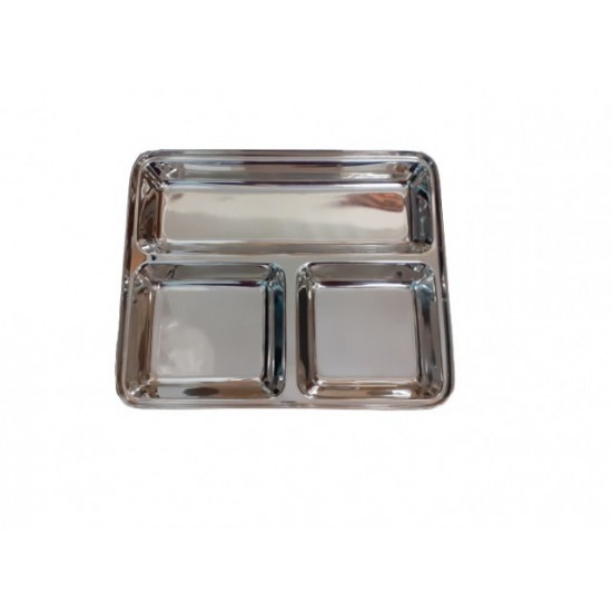 Tava inox cu 3 compartimente Tava inox cu 3 compartimente